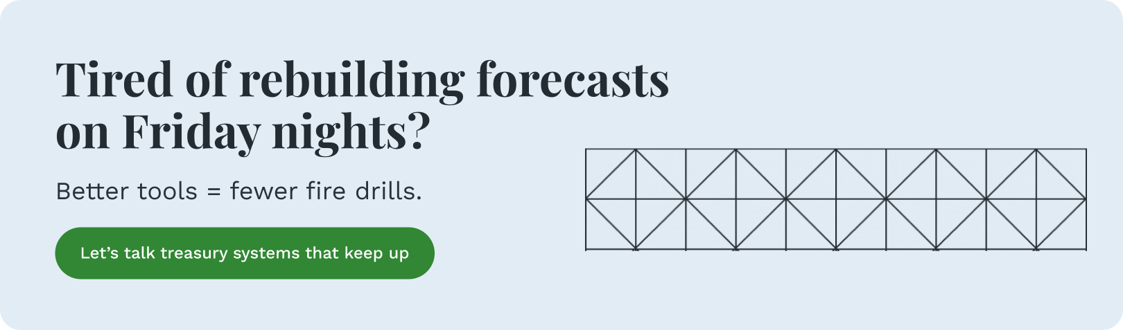 Tired of rebuilding forecasts on Friday nights_